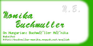 monika buchmuller business card